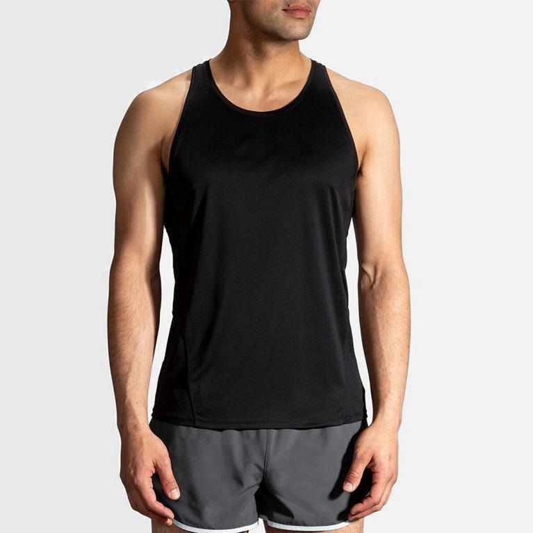 Brooks Stealth Israel - Men's Running Tank Top - Grey (76819-OHVC)